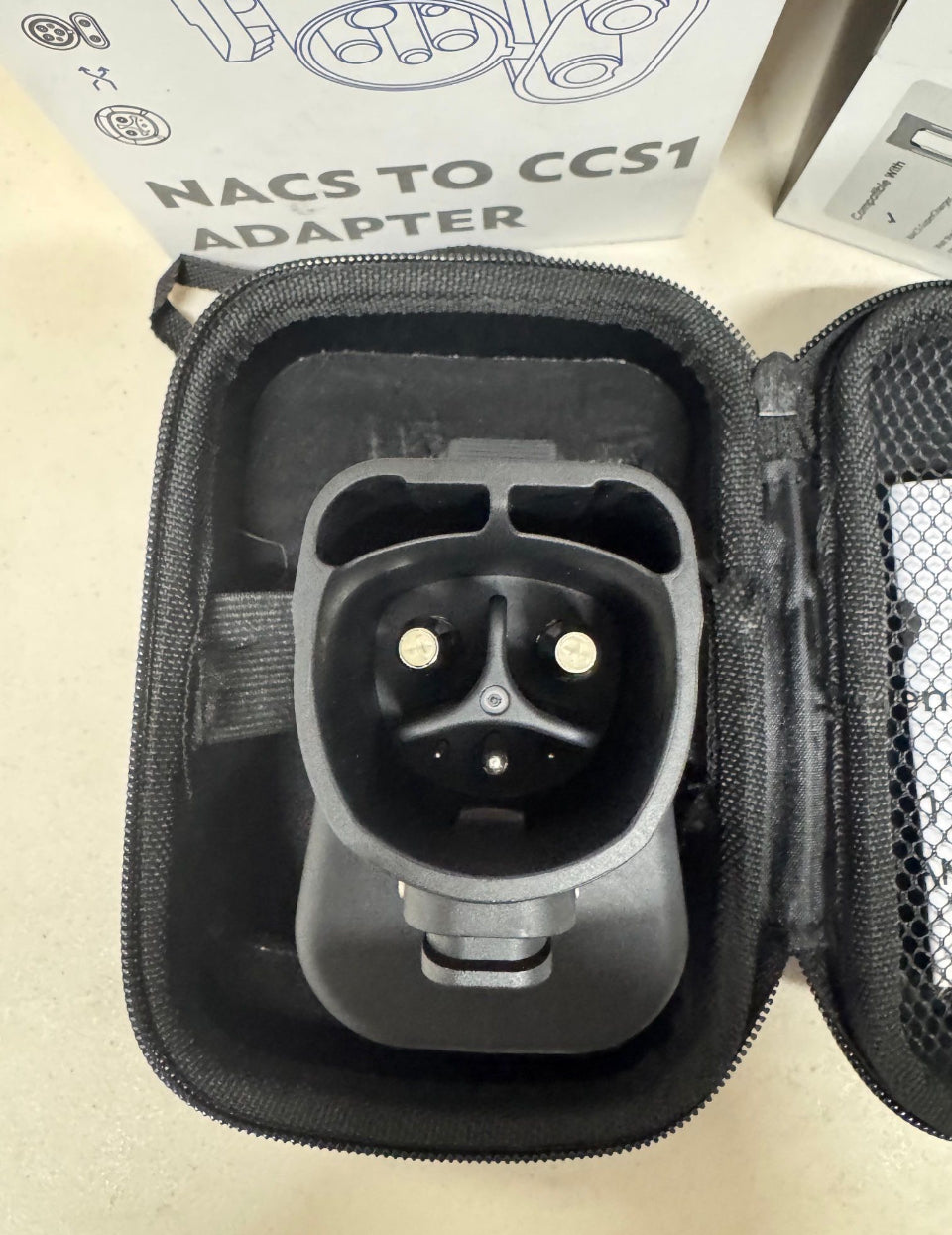 Open Box New H HhaadenEV NACS to CCS1 Charging Adapter for Tesla Supercharger, Fast Chargi