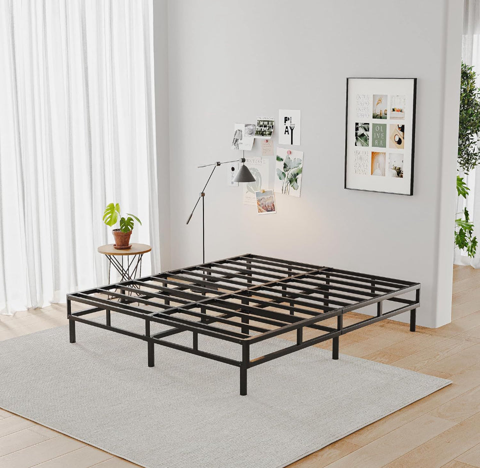 VTWAZAST 5 Inch Twin Size Box Spring with 9 Inch Metal Legs Support, Easy Clean Fabric Cover Included, Heavy Duty Mattress Foundation, Easy Assembly - Selzalot