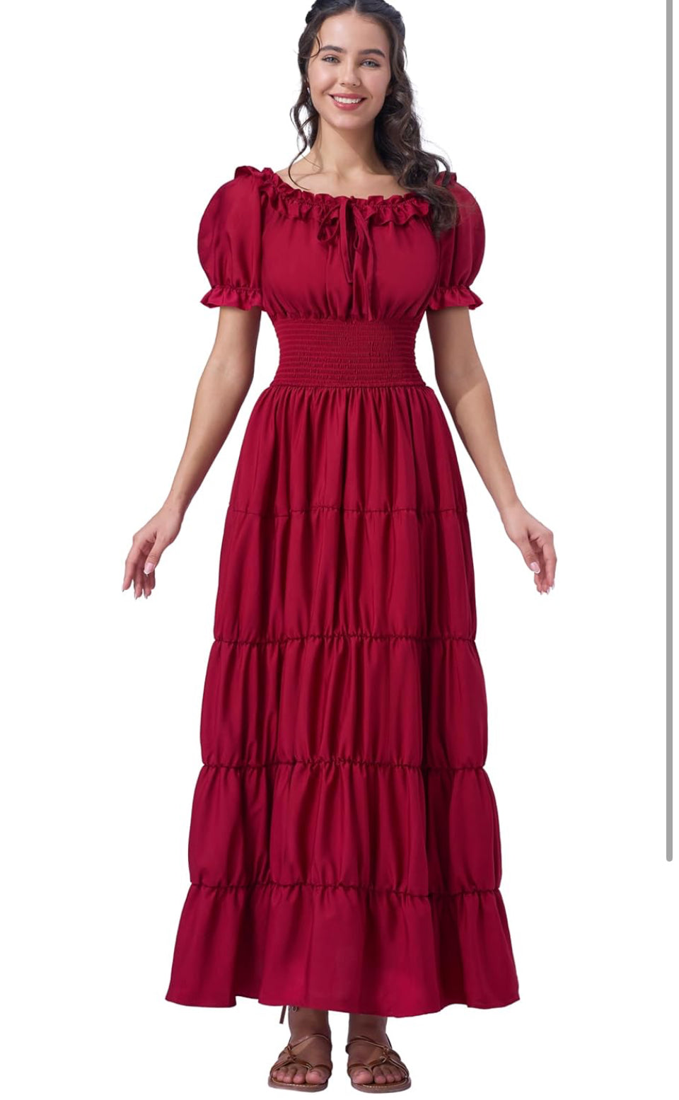 Brand New Spooktacular Creations Halloween Women Renaissance Costume, Medieval Chemise Dress, Pirate Peasant Top Irish UnderDress