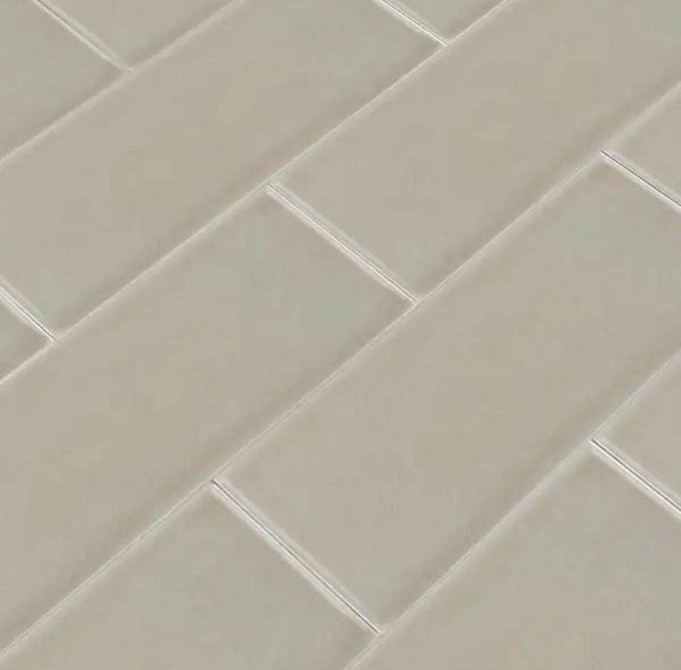 Open Box MSI Portico Pearl 4 in. x 12 in. Handcrafted Glossy Ceramic Subway Wall Tile (5 sq. ft. / case)