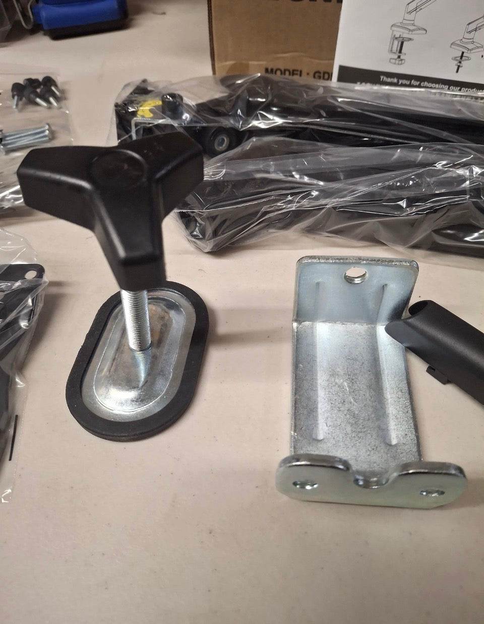 Open Box New BONTEC Monitor Arm for 15–34 Inch Screens, Ergonomic Gas Spring Single Monitor Mount, Full Motion Desk Stand with Tilt Swivel Rotation, V