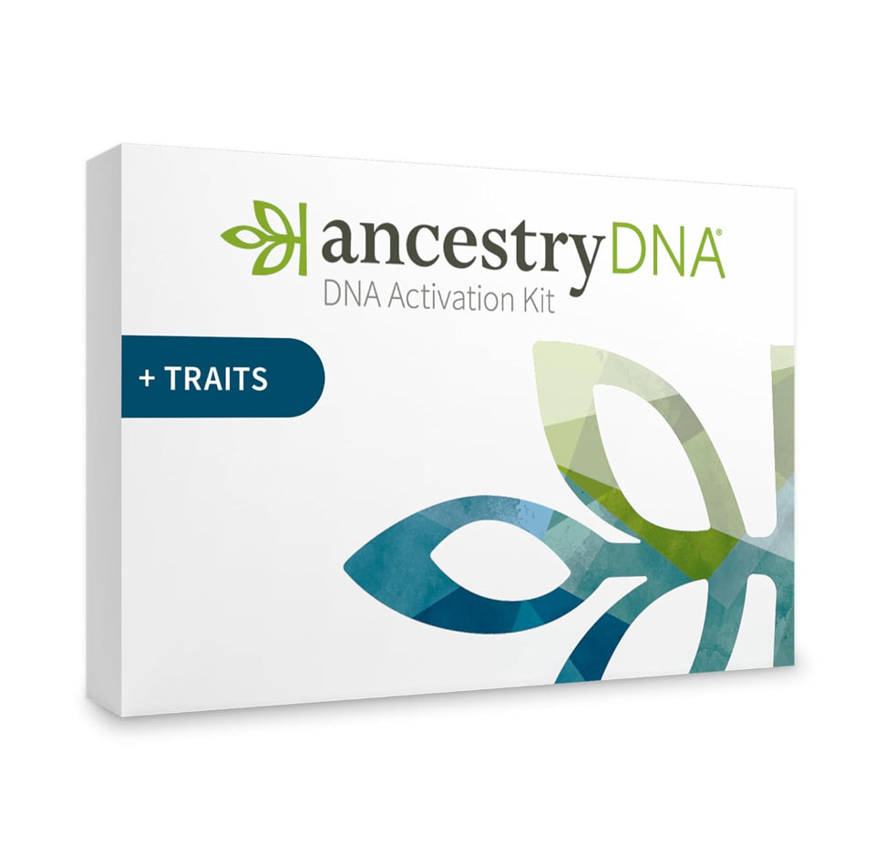 AncestryDNA + Traits genetic test kit for personalized ethnicity and genetic trait discovery