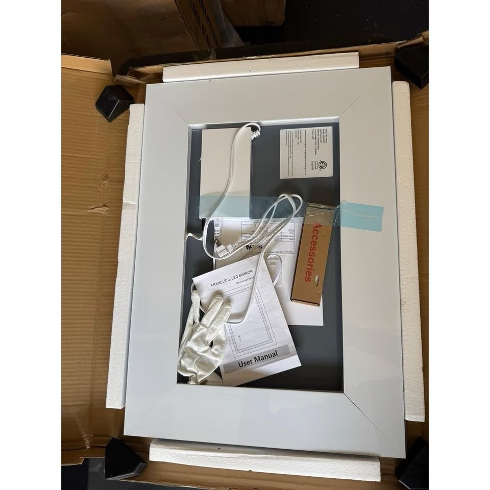 Orren Ellis aevar Front And back Lit LED MIRROR