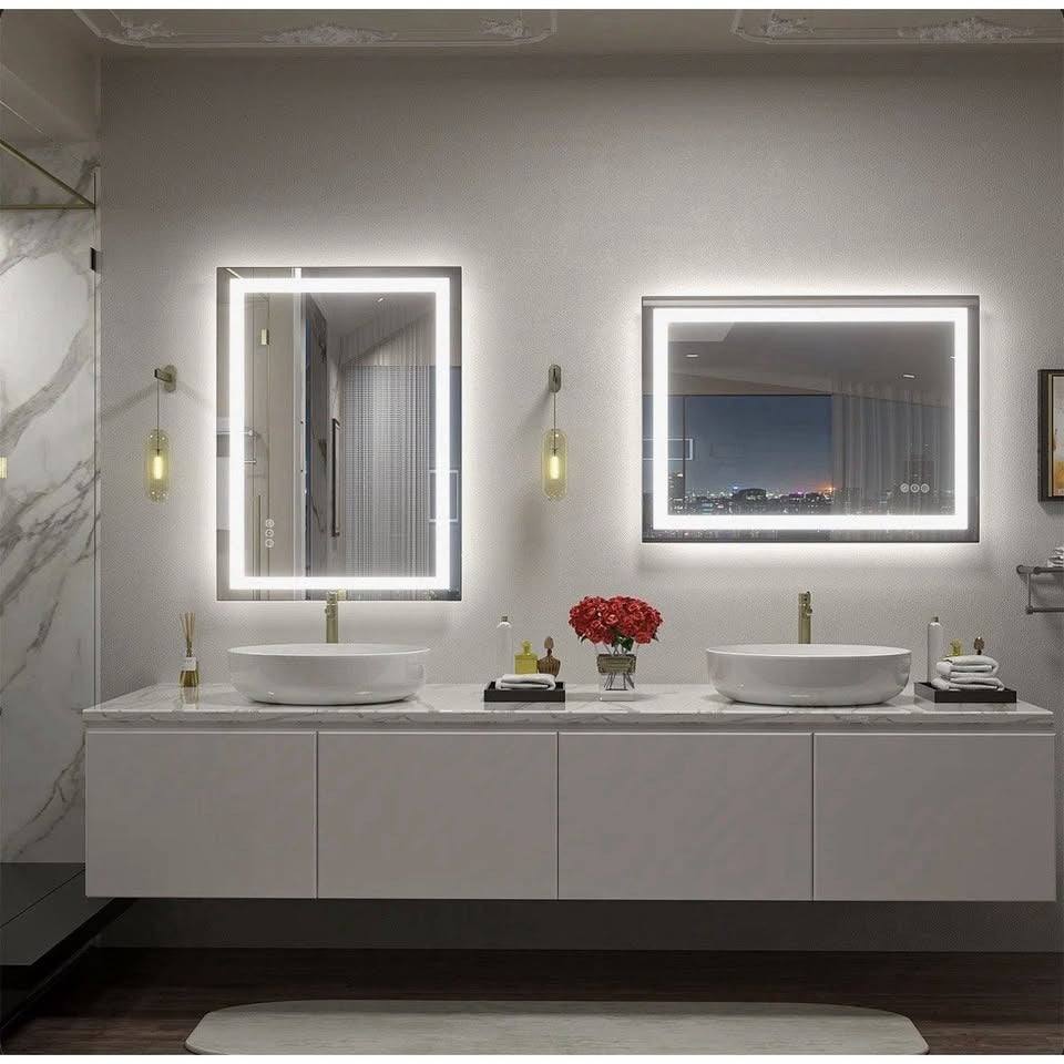 Orren Ellis aevar Front And back Lit LED MIRROR
