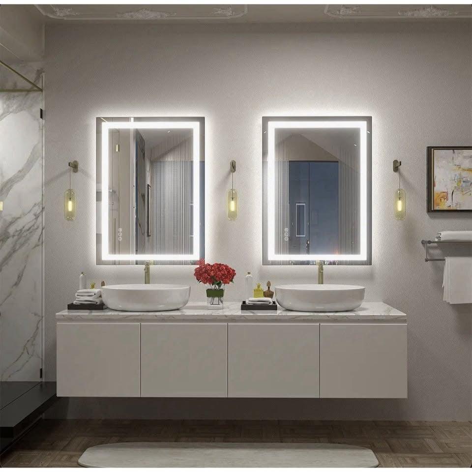 Orren Ellis aevar Front And back Lit LED MIRROR