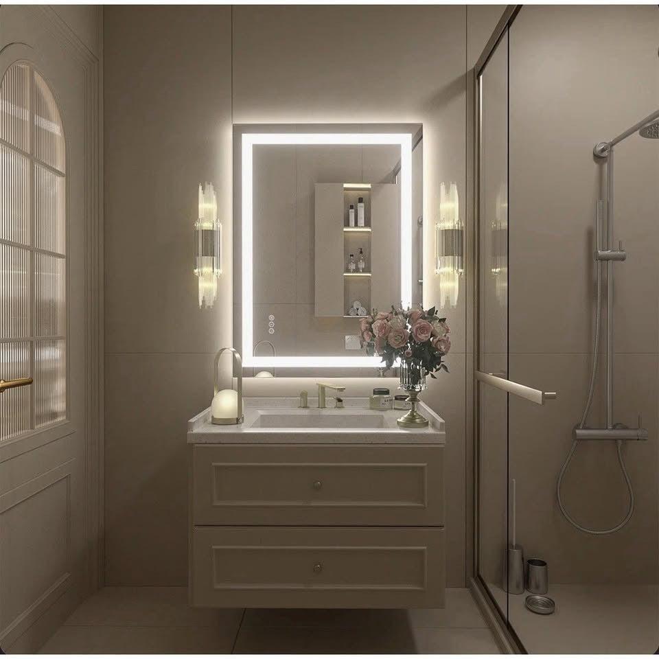 Orren Ellis aevar Front And back Lit LED MIRROR