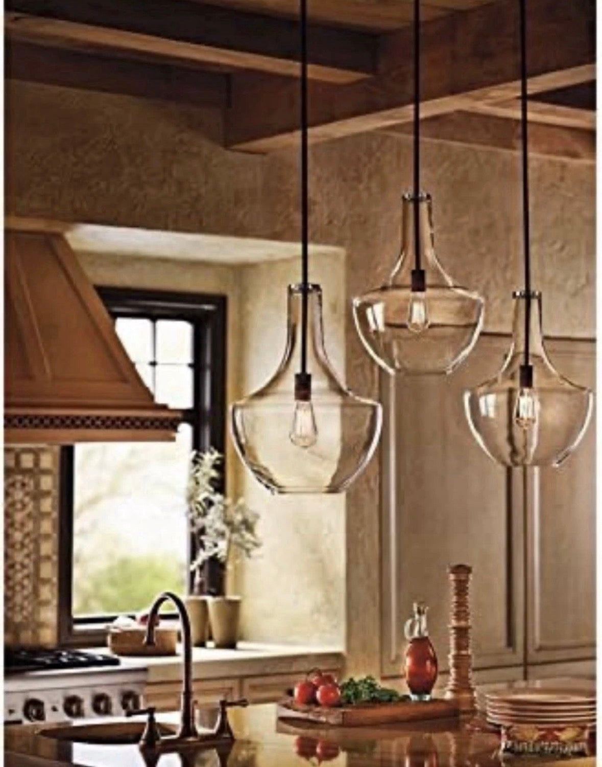 Kichler Everly 19.75" Kitchen Bell Pendant in Olde Bronze® -8,1