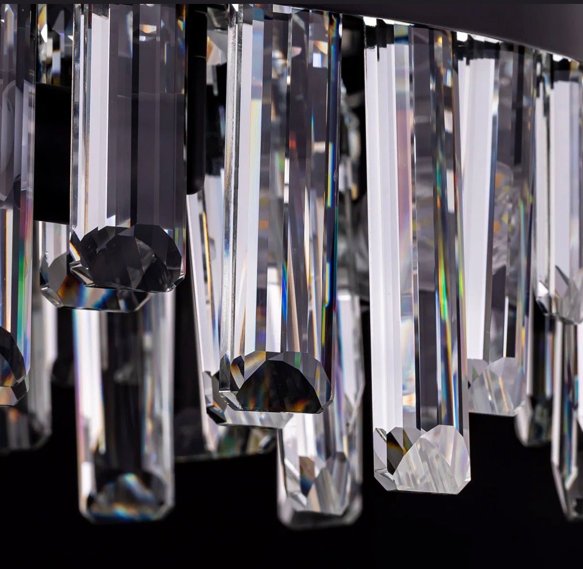 Everly Quinn Marais Dimmable Round K9 Crystal Ceiling Light Modern Chandeliers