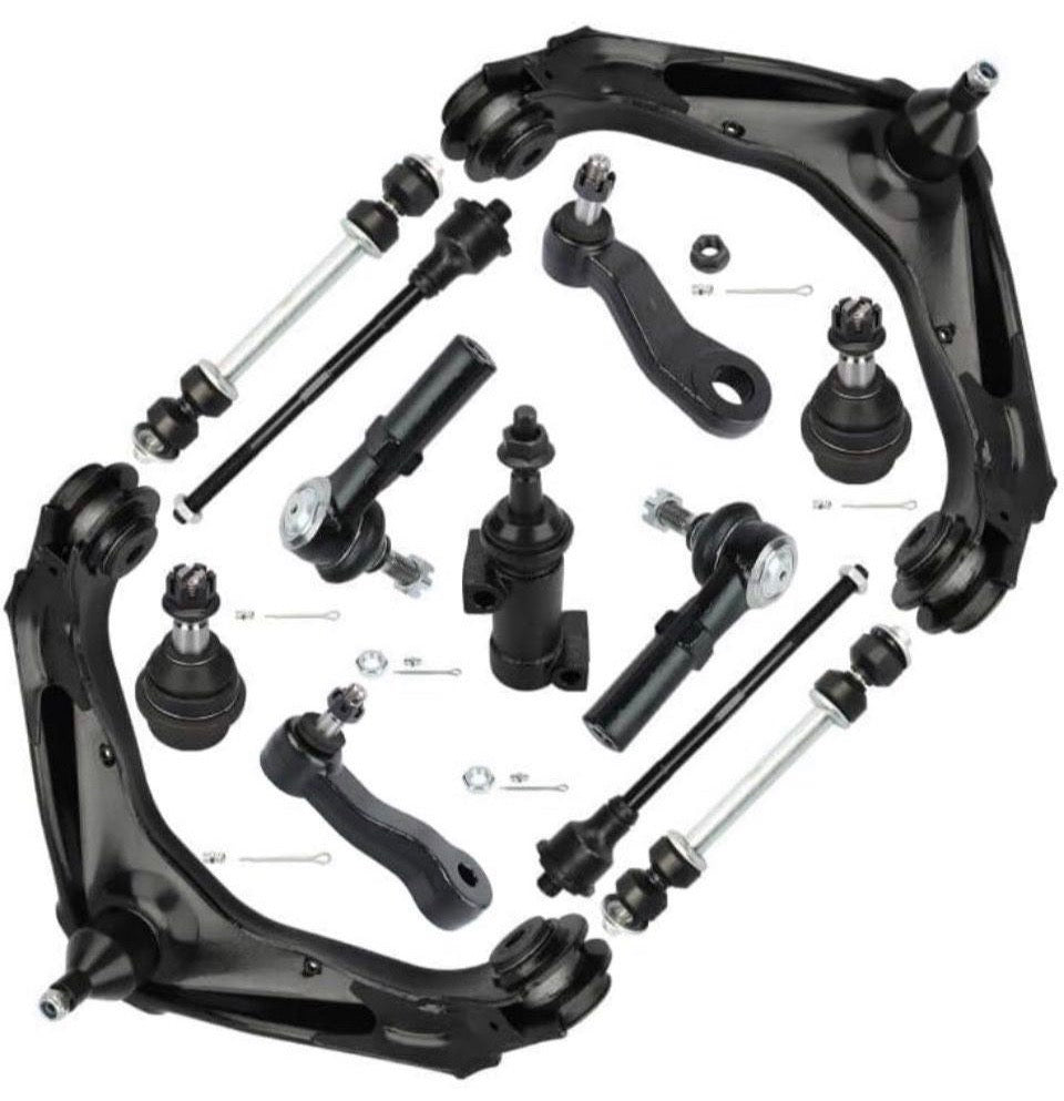 Open Box Brtec 8-Lug Front Upper Control Arms w/Ball Joints 2001-2010 for Chevy Silverado Suburban 1500 HD 2500 3500 for GMC Sierra Yukon XL; for Humm