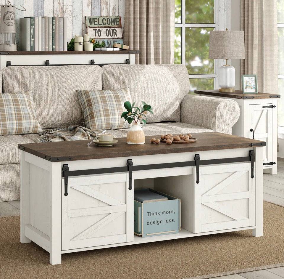 Jaquavion Coffee Table, •ul 66 Farmhouse Lift Top Coffee Table