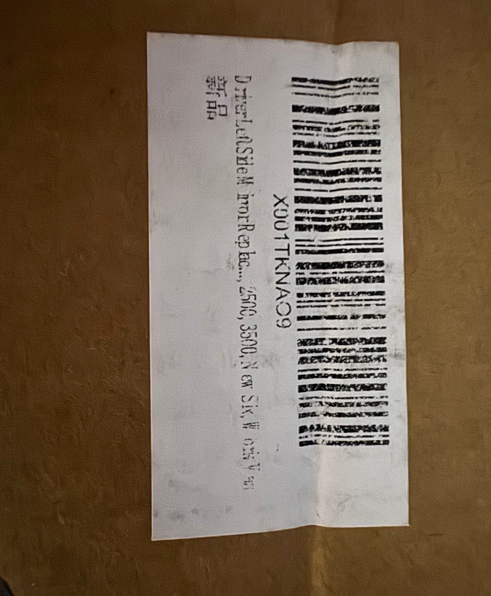 LONGLING Driver Left Side Mirror Replacement Power Door Mirror Single Light Temperature Sensor fit Ram Promaster 1500, 2500, 3500, New Six, Work Van