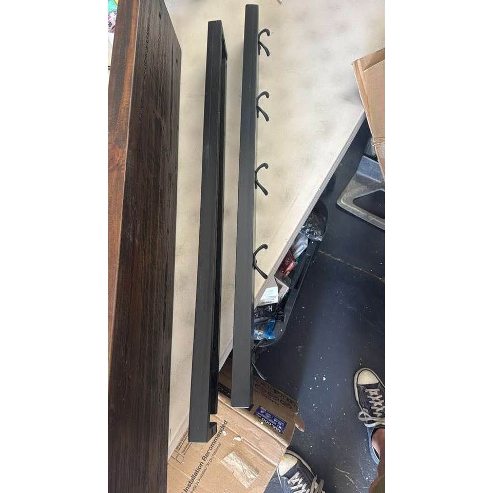 Claremont 40"L Rustic Wood Coat Hook with Shelf