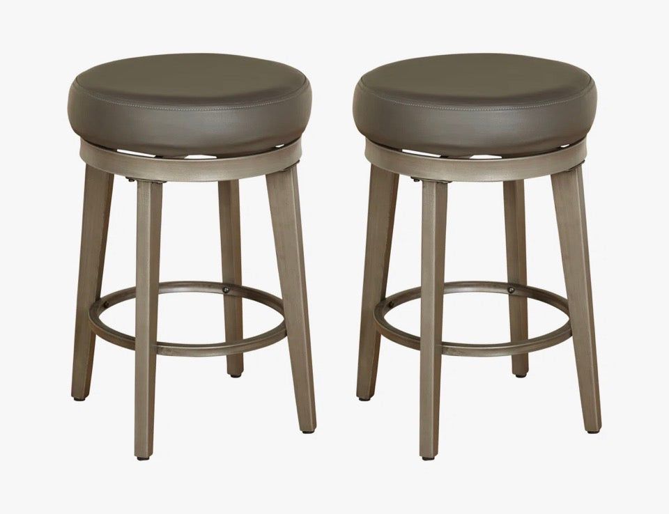 "Three Posts Gadberry Swivel 30.5"" Bar Stool (Set of 2)"
