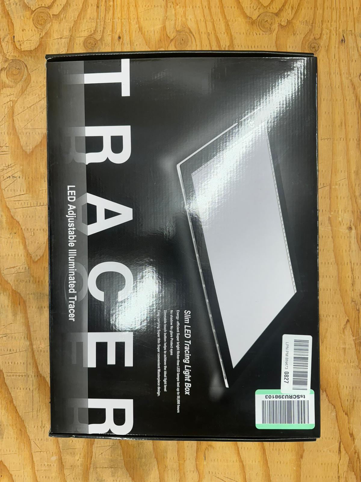 Tracer A3 LED Light Box 12x17 Inch Light Pad 12V DC Power Light Table for Tracing (Black)