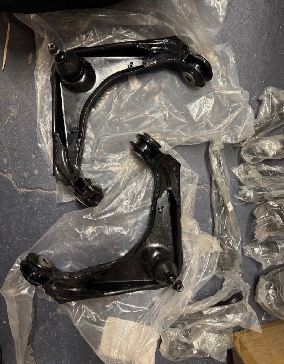 Open Box Brtec 8-Lug Front Upper Control Arms w/Ball Joints 2001-2010 for Chevy Silverado Suburban 1500 HD 2500 3500 for GMC Sierra Yukon XL; for Humm