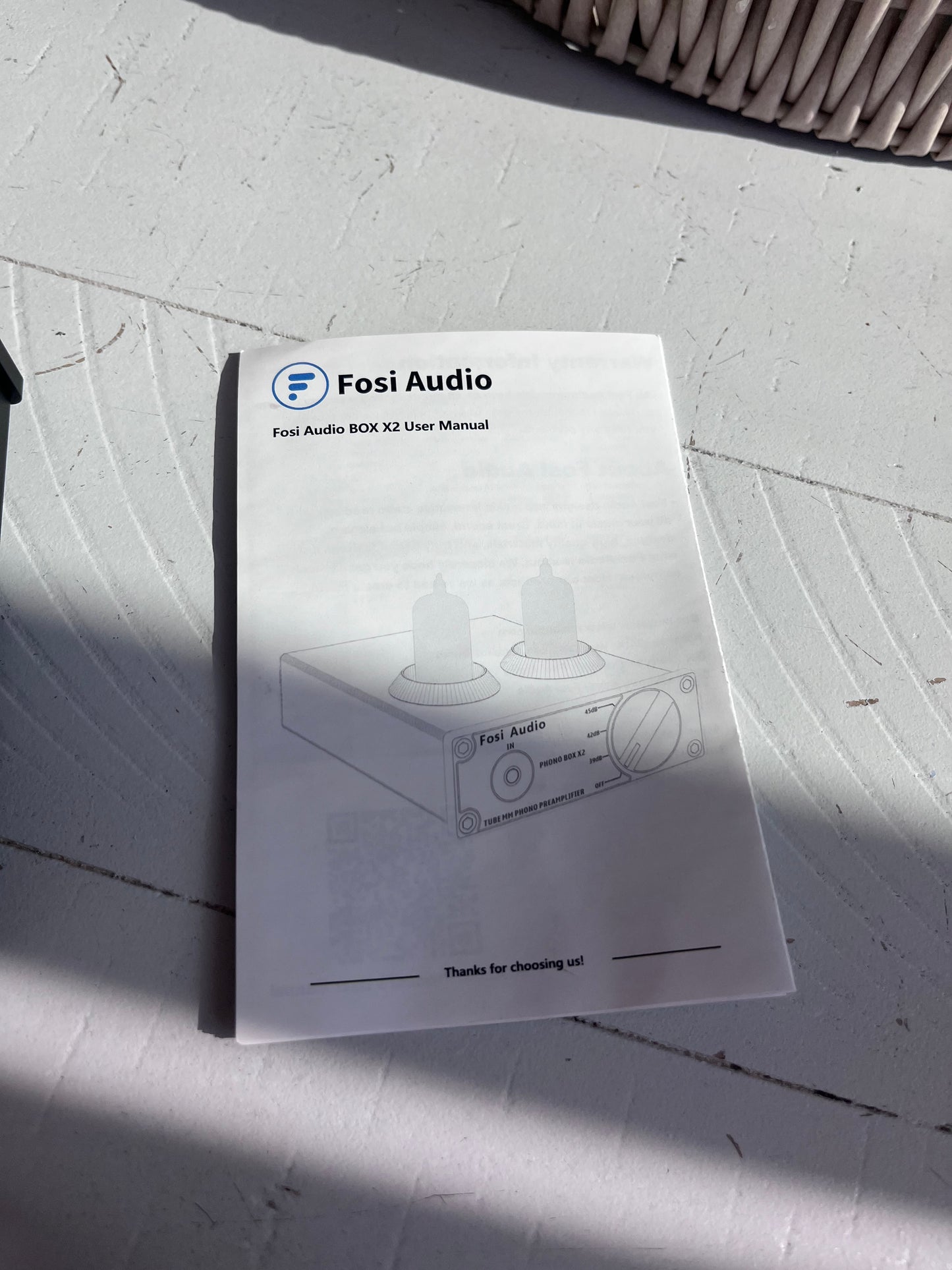 Open Box Fosi Audio Box X2 Phono Preamp, Mini Stereo Audio Hi-Fi Preamplifier with Gain Gear, PreAmplifier for MM Turntable Phonograph and Record Play
