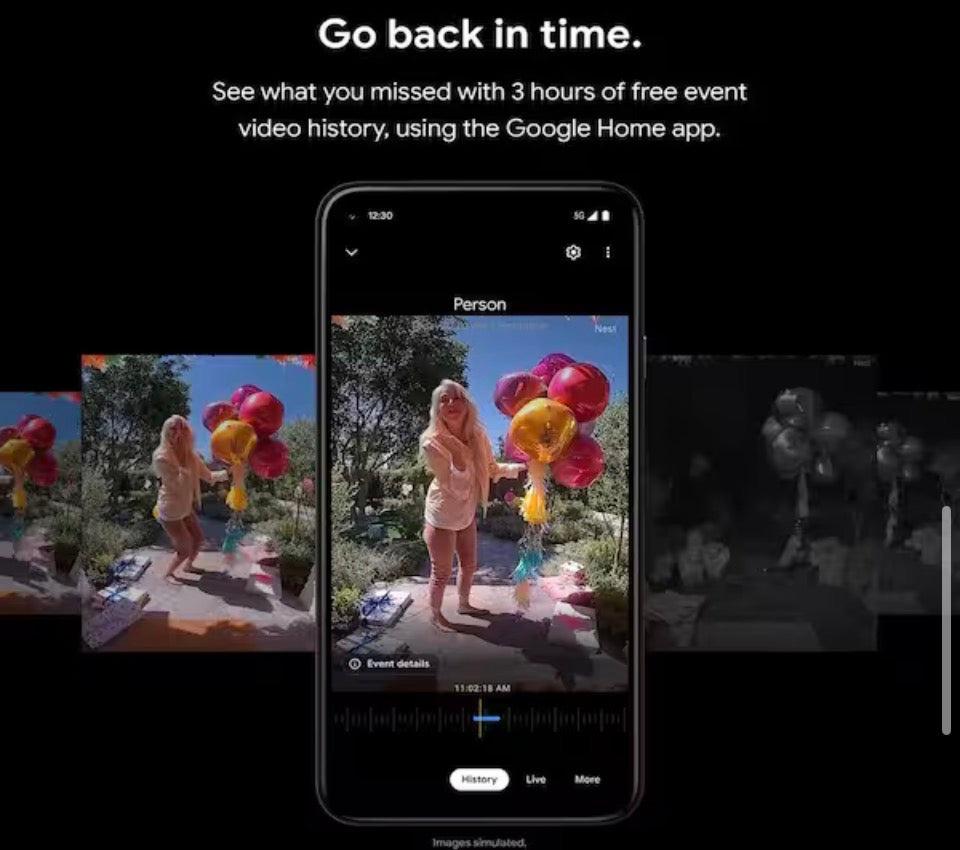 Google Nest Doorbell (Battery)-Smart Wi-Fi Video Doorbell Camera - Linen