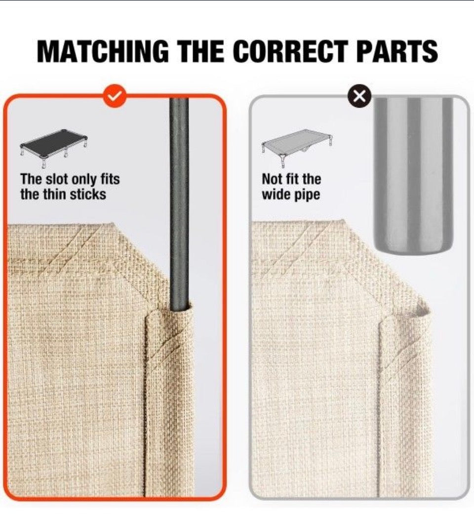 Open Box Veehoo Dog Bed Cover for CWC2002, CWC2003, CWC2203A, CWC2203B, Size L, Beige Coffee