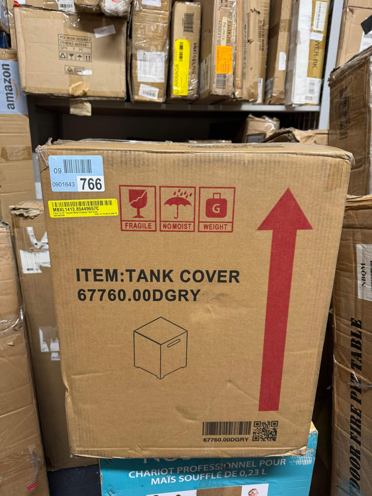 Nfusion Fiona 15.25"" Square Metal Propane Tank
Cover