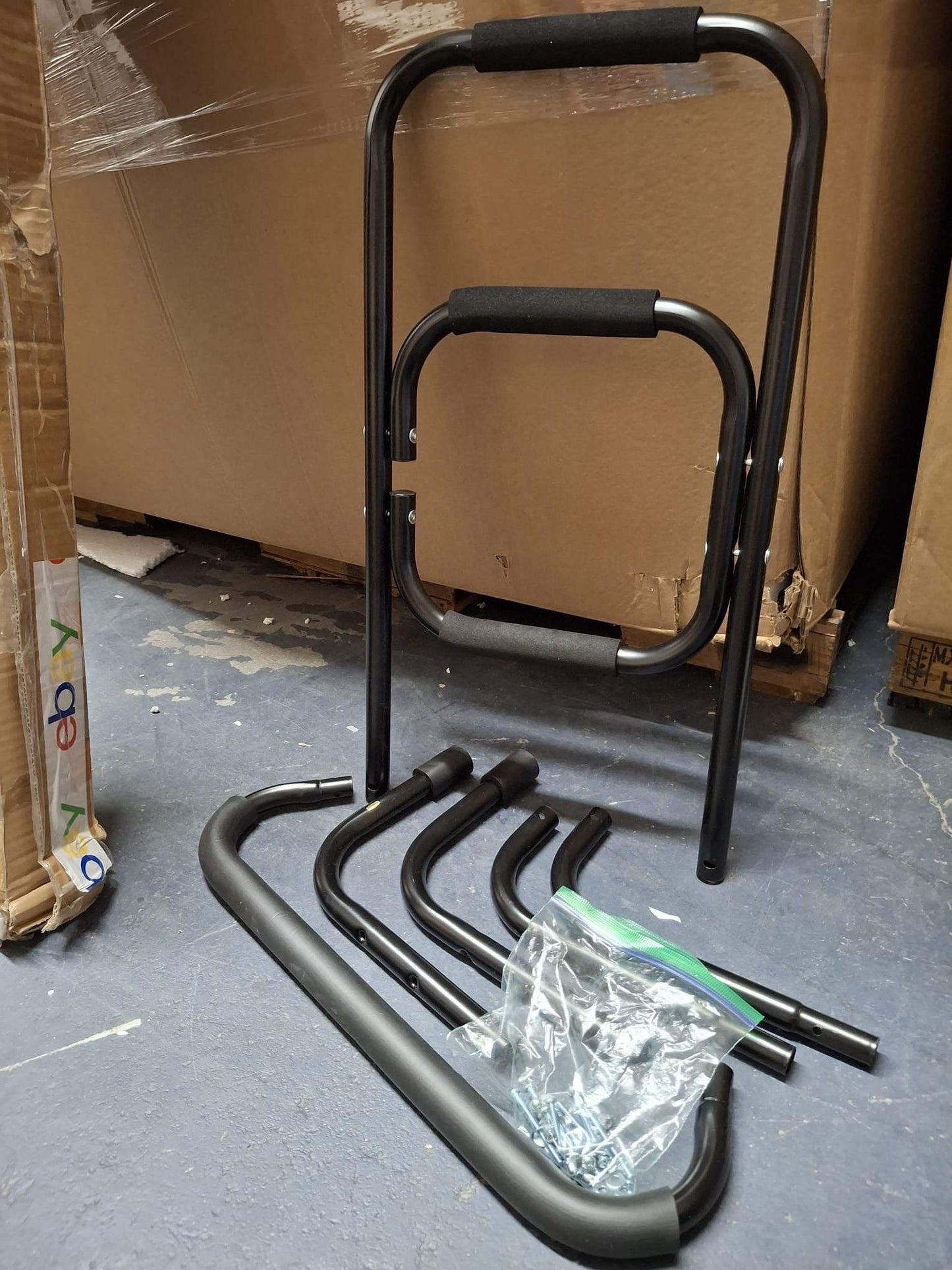 Bandwagon Chair Stand Assist - Portable Bar Helps You Rise from Seated Position - Lift Safety Elderly Assistance Products, Metal, Black