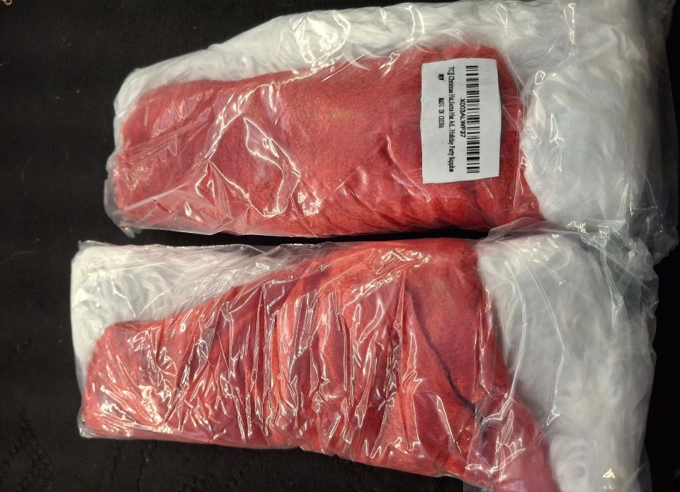 New TCJJ Santa Hat for Adult Christmas Hats Unisex Holiday Velvet Double Layer Comfort Xmas Hat for New Year Festive Party