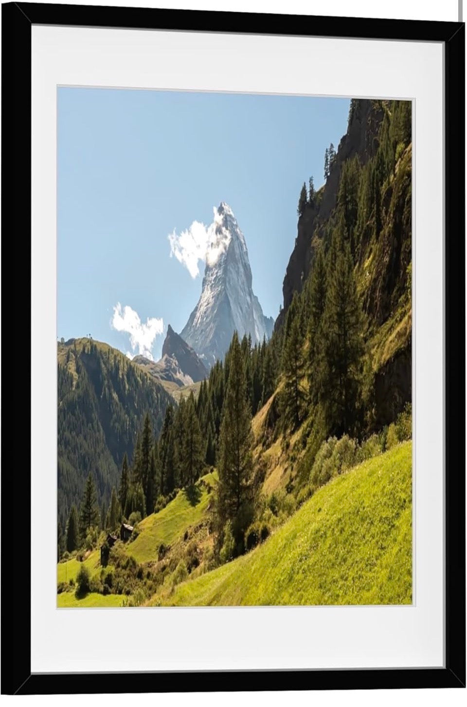 Open Box PEALSN 18x24 Picture Frame, Display Pictures 16 × 20 with Mat or 18 x 24 Without Mat for Wall Mounting Display, Poster Frames, Black