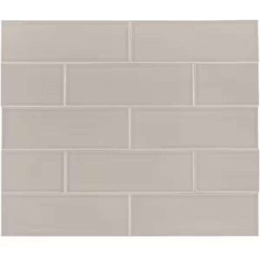 Open Box MSI Portico Pearl 4 in. x 12 in. Handcrafted Glossy Ceramic Subway Wall Tile (5 sq. ft. / case)