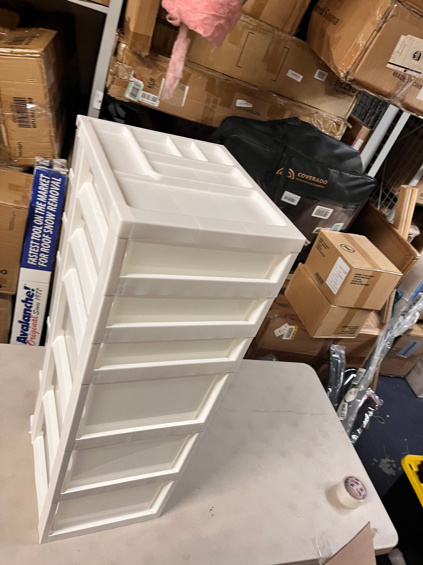 IRIS Drawer Storage Cart with Organizer Top