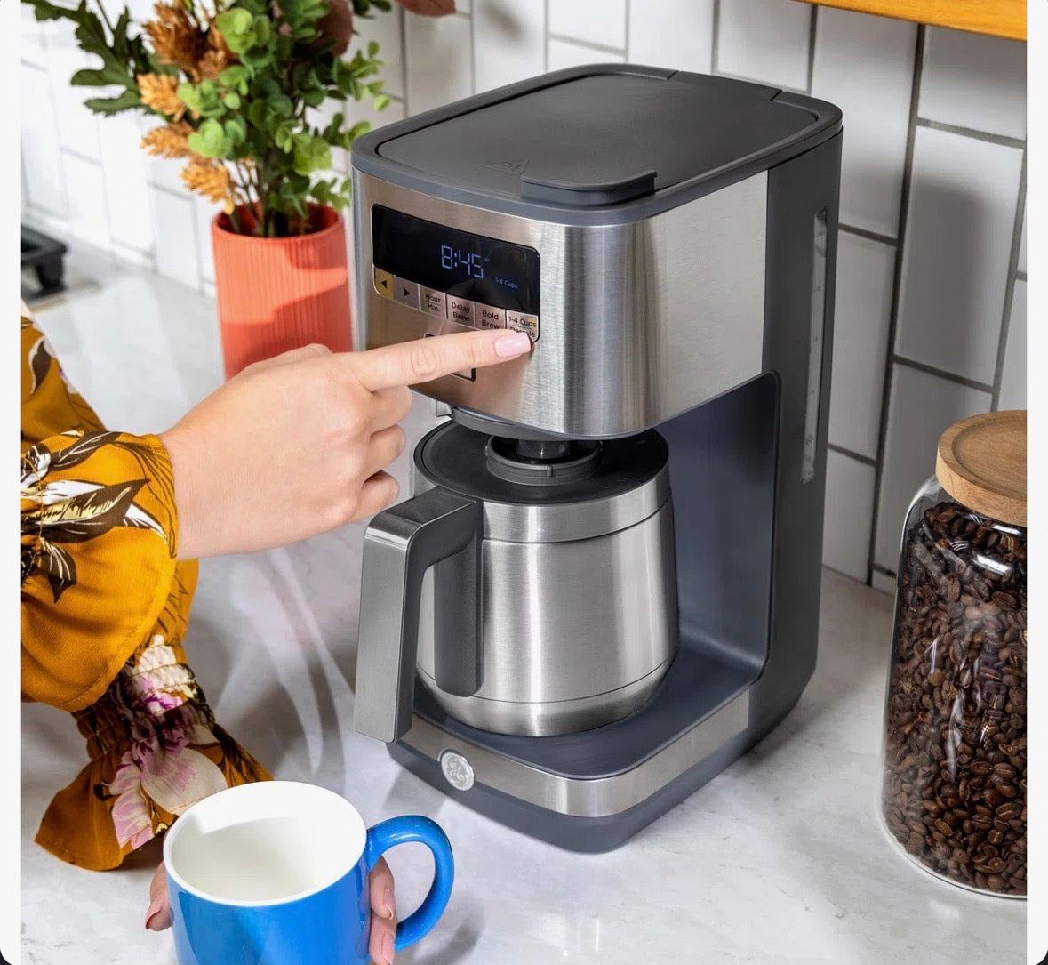 GE Drip Coffee Maker With Thermal Carafe G7CDABSSTSS