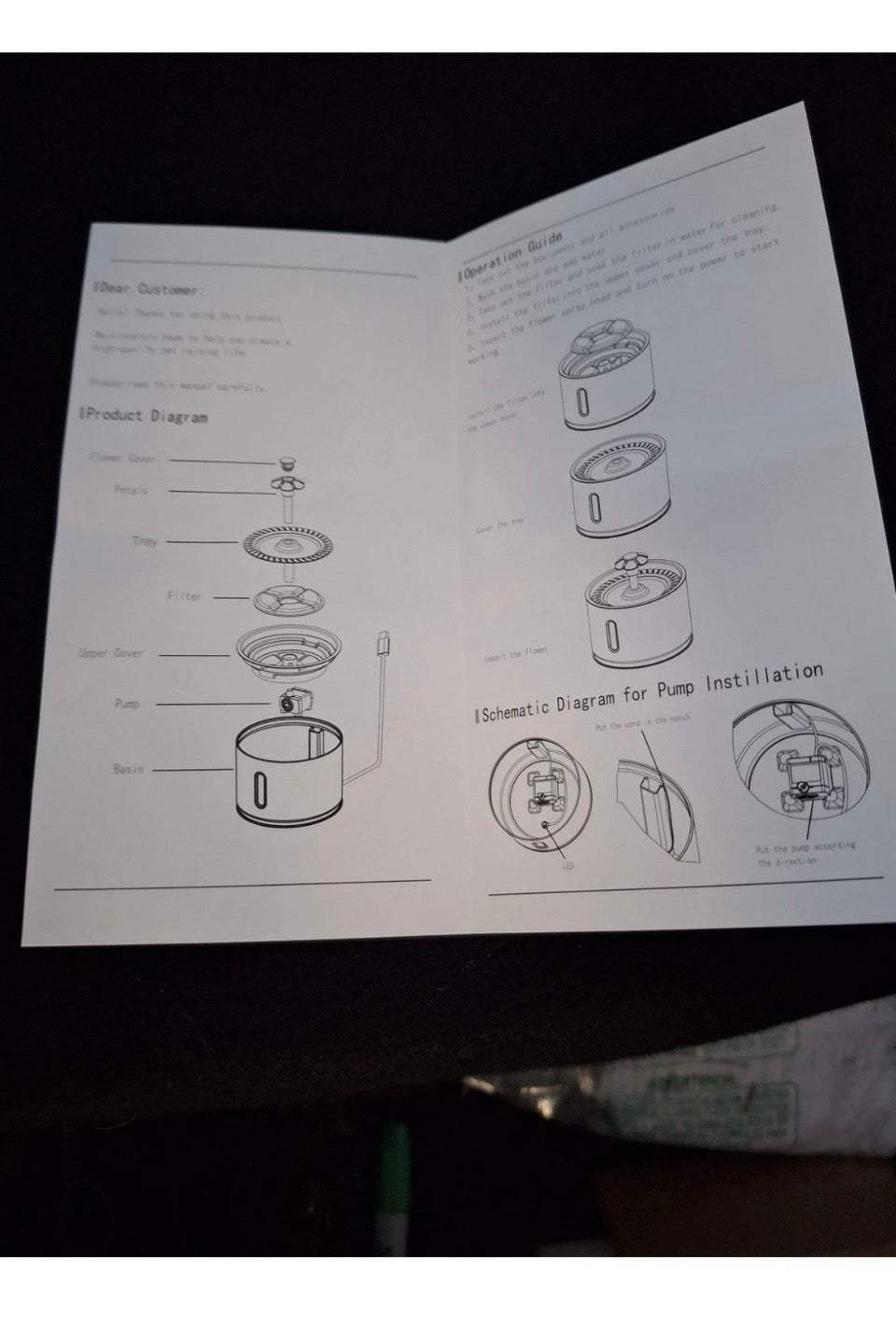 New Pet Fountain,Cat Water Fountain, Automatic Water Dispenser for Cats