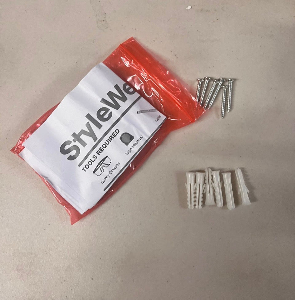 OPEN BOX NEW StyleWell Modern Black Wood Floating Wall Shelf (Set of 3) (36" W x 3" H x 6" D)