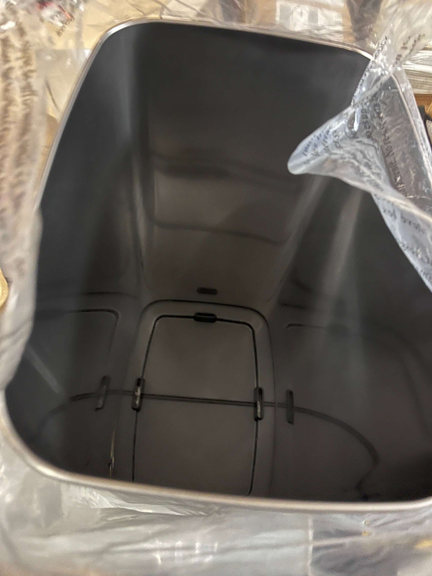 13 Gal. Stainless Steel Touchless Metal Household Trash Can