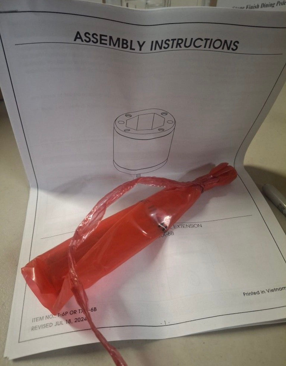 Open Box New International Concepts Hickory/Stone 30 in. Round Top Solid Wood Counter Height Dining Table