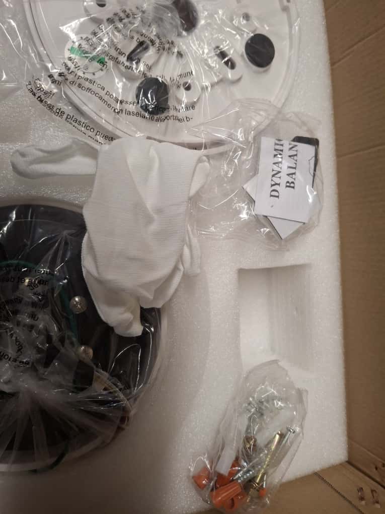 OPEN BOX NEW Surtime Palm Leaf Ceiling Fans with Lights-42 Tropical Ceiling Fan with Light and Remote/APP Control,Flush Mount