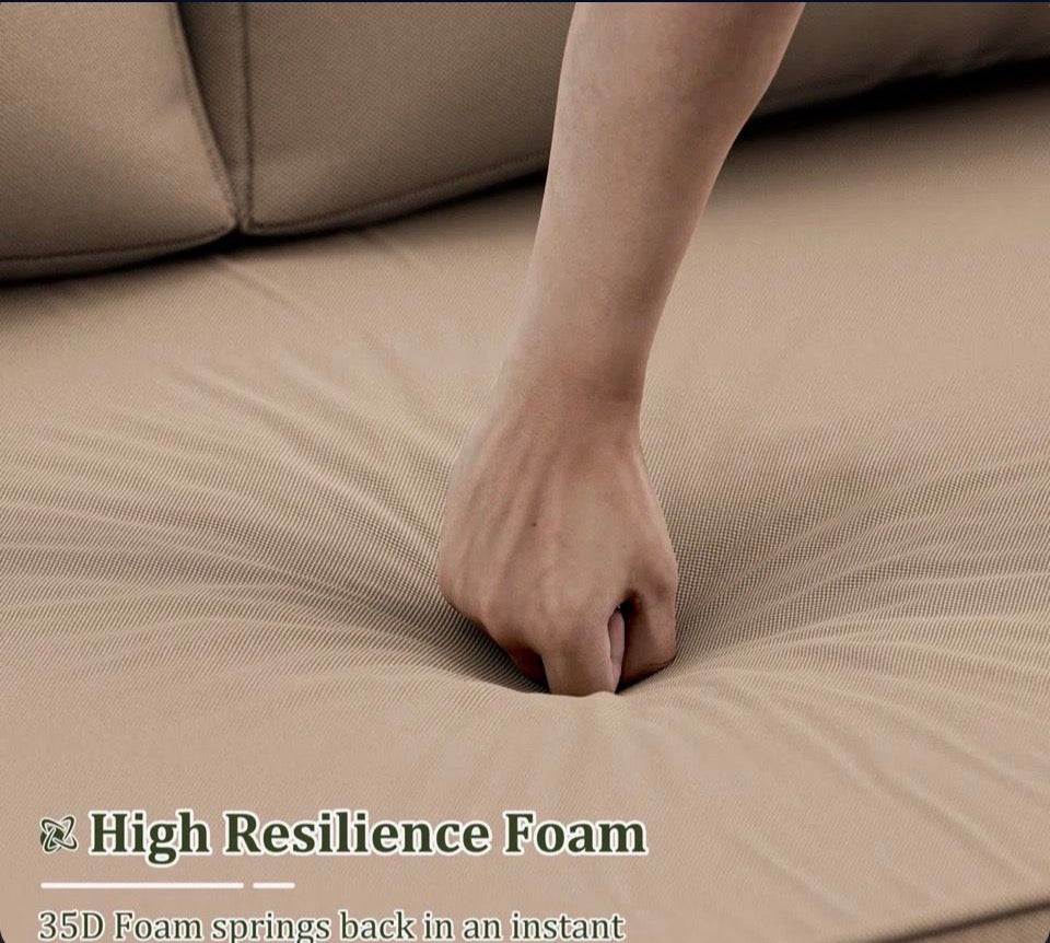 "Ebern Designs Wynee Outdoor 5"" Loveseat Cushions Bench Seat / Back Cushion, Only Cushions"