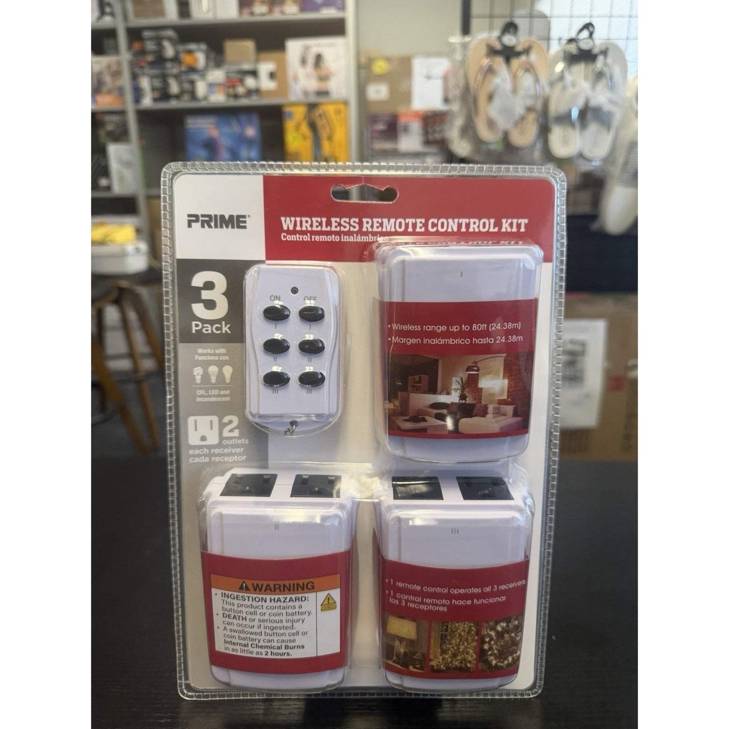 PRIME 3pk Wireless Remote Control Kit for Outlets ~Indoor~ Item #TNRC23PK