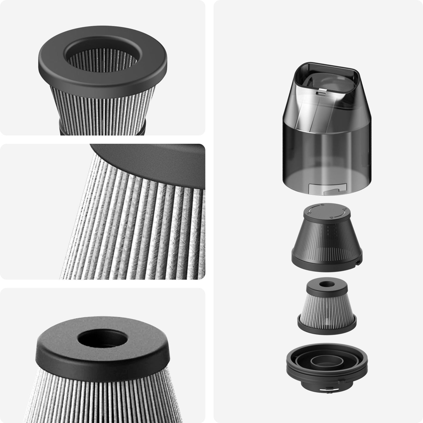 4-Pack Filters for Compressed Air Capsule