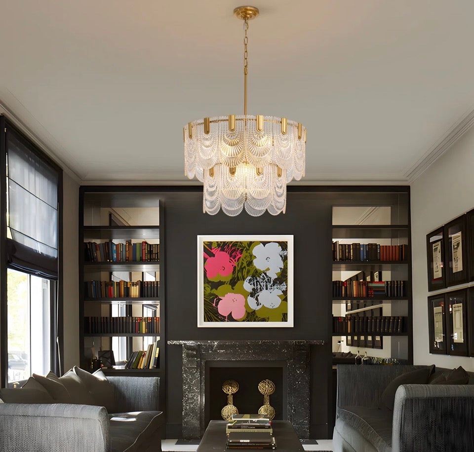 Brand New MERCER41 Aurthur 9 - Light Dimmable Tiered Modern Chandelier