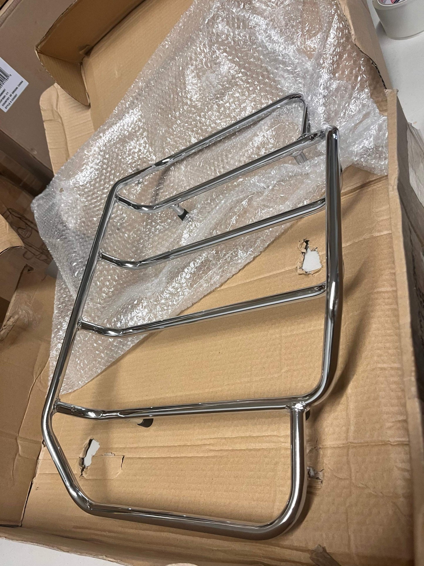 Open Box ECOTRIC Motorcycle Trunk Luggage Rack Trunk Top Rack Rail Compatible with Harley Davidson Touring 1984-2024 Road Glide Road King Street Glide