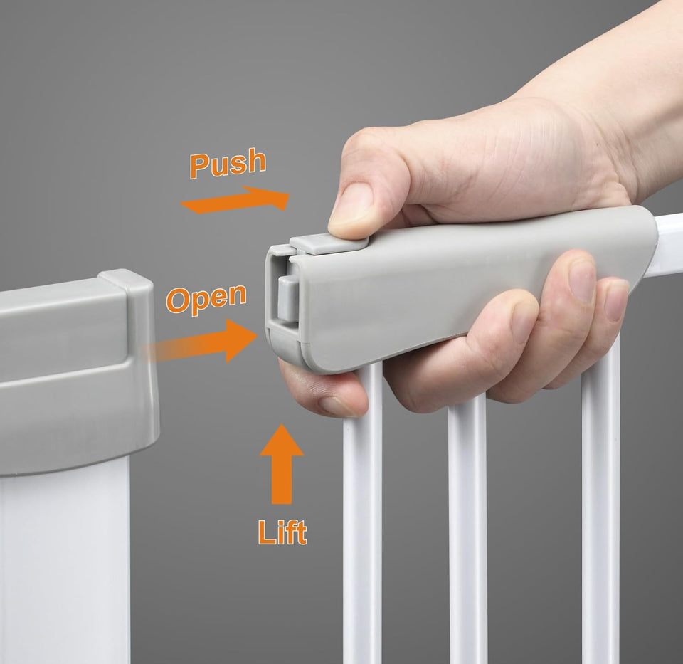 Open Box ZOUTEX 51.18"" Extra Tall Cat Gate for Doorway, 30.5""-40"" Auto Close Pet Gate Include 2.75"" and 5.5""
Extension Kits, No Drilling Pressure Mount Kit, Suitable for Doorways or Kitchen, New White