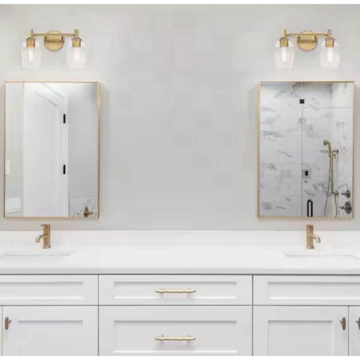 Designers Fountain Summer Jazz 2 Light Vanity, Gold/Clear - D310M-2B-BG