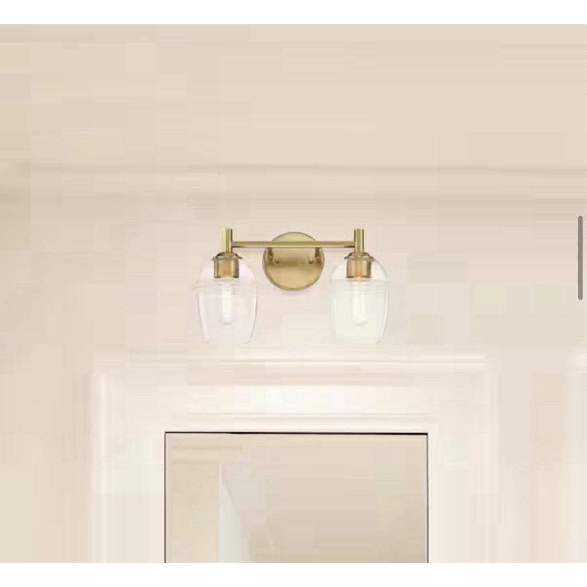 Designers Fountain Summer Jazz 2 Light Vanity, Gold/Clear - D310M-2B-BG