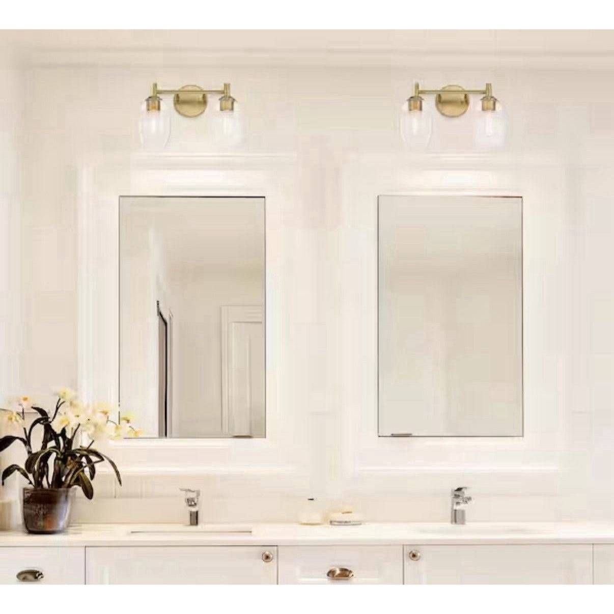 Designers Fountain Summer Jazz 2 Light Vanity, Gold/Clear - D310M-2B-BG