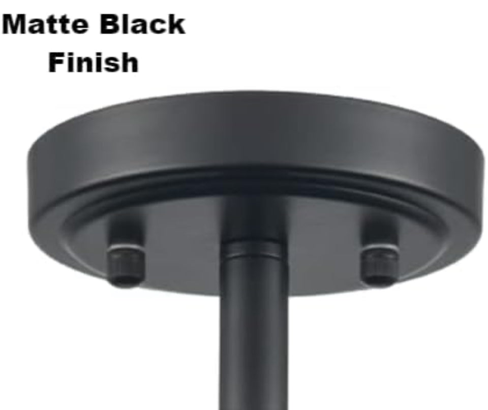 Open Box Deynite Modern LED Black Ceiling Light Fixture
Dimmable 3000K-4500-5500K Semi-Flush
Mount Ceiling Light for Bedroom