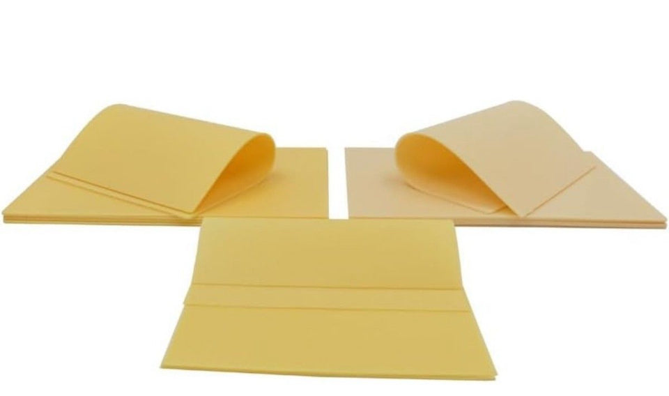 Brand New EH TATTOO Practice Skin 5Pcs 8" x 12" Large Size Blank Silicone Reelskin Fake Skins Thick 3mm for Beginners