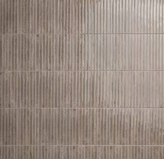 Open Box MSI Princess Grigio 5 in. x 10 in. Polished Porcelain Fluted Subway Wall Tile (8.71 sq. ft. /Case)