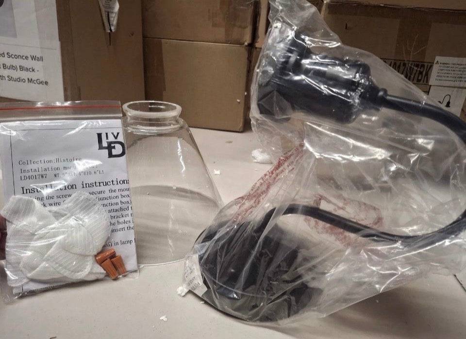 Open Box New "Elegant LightingHistoire Single Light 11"" Tall Wall Sconce"