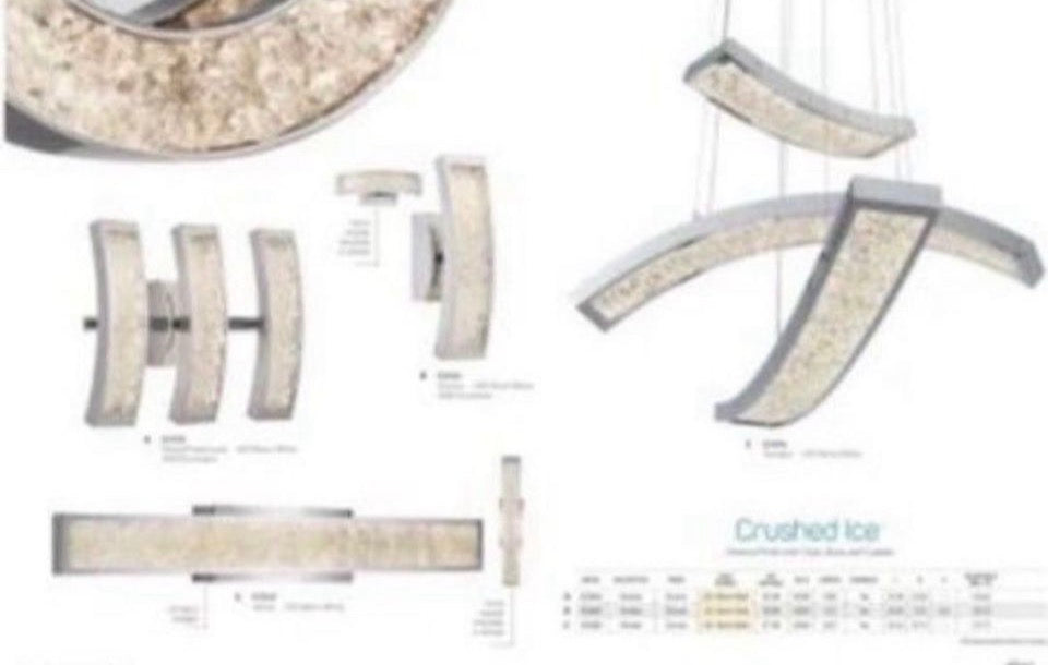 Pendant 2Lt LED by Elan 83494 in Chrome Finish