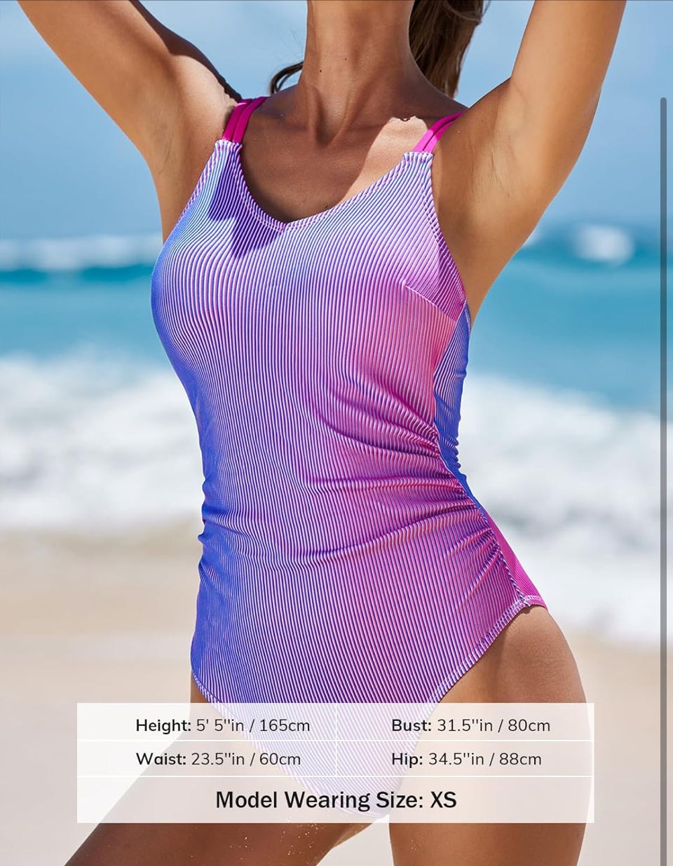 CUPSHE Women's One Piece Swimsuit Bathing Suit. Scoop Neck Ruched Double Adjustable Straps Cutout O Ring