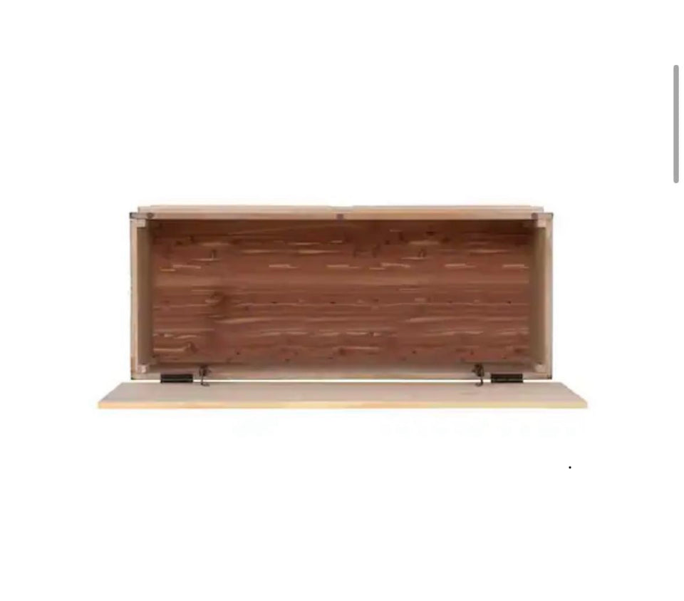 New Powell Company Rockland Natural Finish Cedar Chest with Raised Panels and Bun